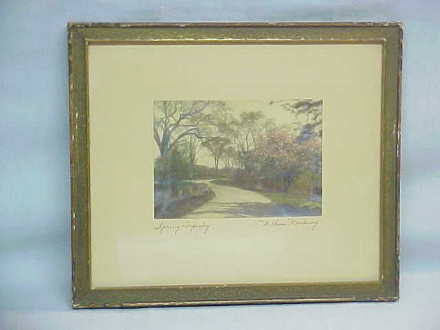 WILLIAM MOEHRING Hand Tinted Photo SPRING TAPESTRY 1920 Nutting Style 