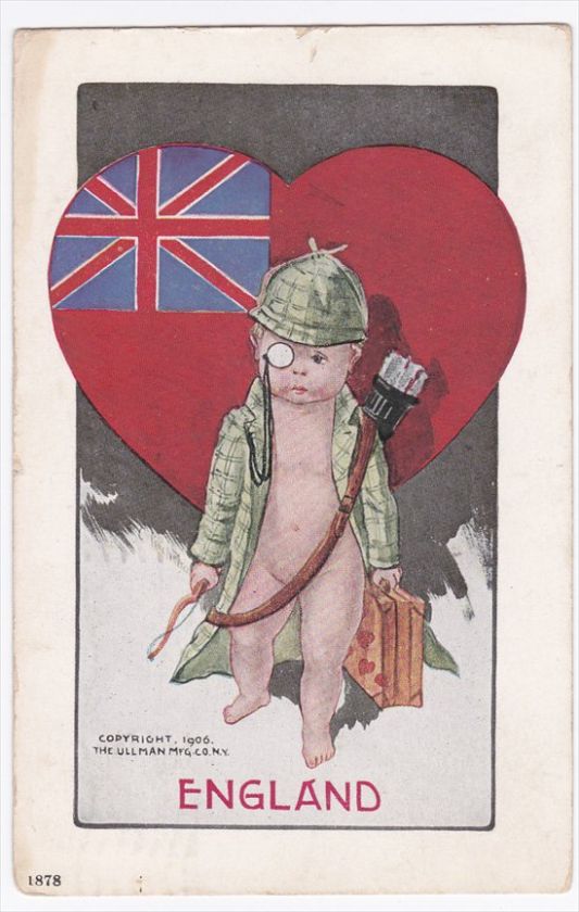Twelvetrees National Cupid Series 1906 Postcard England, stain at side 