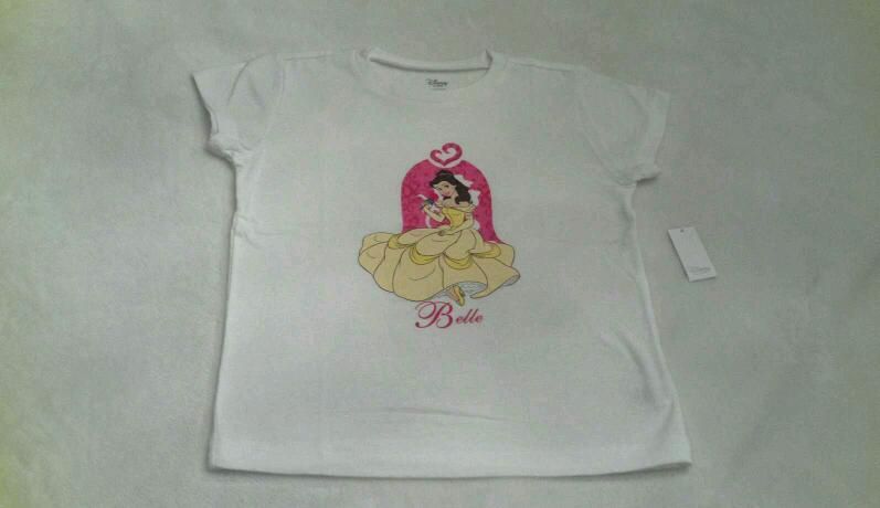 NEW  PRINCESS BELLE T SHIRT BEAUTY AND THE BEAST BELLE 