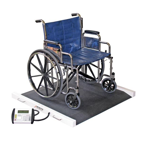 Detecto BRW1000 Portable Bariatric Wheelchair Scale 809161184204 