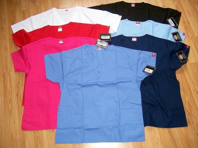 NEW DICKIES SCRUBS TOP   10506   MANY COLORS AND SIZES  