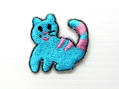 KITTEN CUTE CAT FUNNY IRON ON PATCH EMBROIDERED I300  