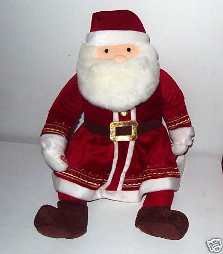 Hallmark Polar Express Plush Talking Santa w/ bell  