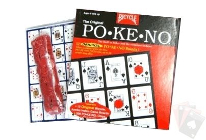 Original Po Ke No Pokeno Game 12 Boards w/ Chips Bingo  