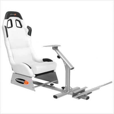 Playseats Evolution Game Chair in White and Silver 72001 679579720017 
