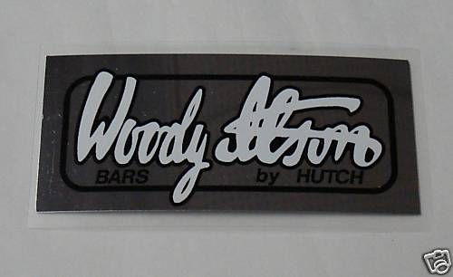 WOODY ITSON BARS by HUTCH BMX decal, sticker  