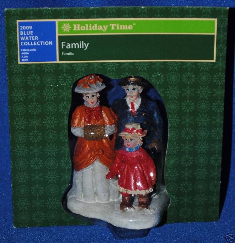 Holiday Time~Christmas Village~Blue Water~Family~NEW  