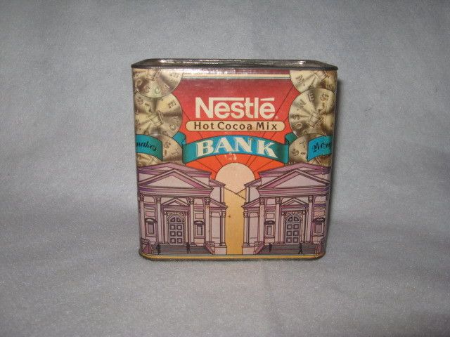 Old Nestles Hot Cocoa Mix Bank  