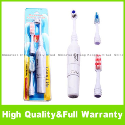 Massager Electric Massage Toothbrush With 3 Brush Heads  