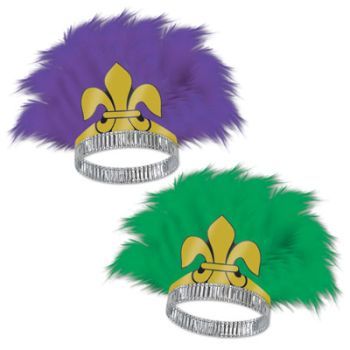 Mardi Gras Fleur De Lis Tiaras (Color is Random)  