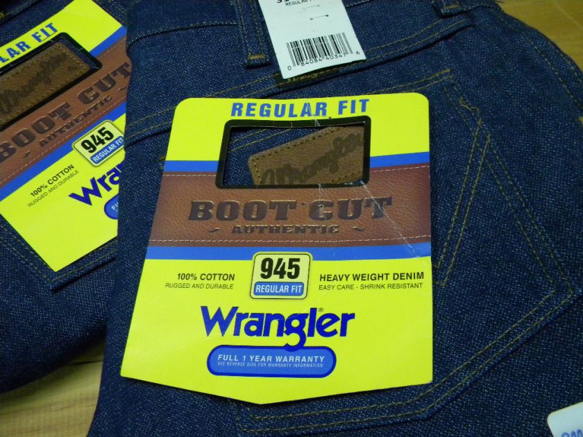 1980s Mens Wrangler Boot Jeans 945NAV sz 31x29(2) USA  