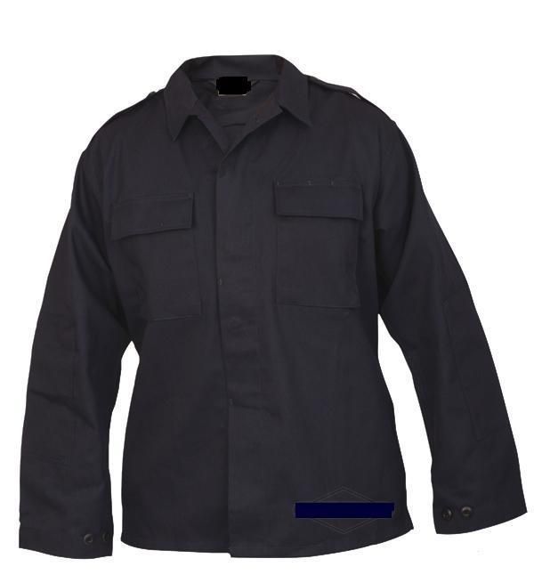 Mens Military Navy 2 Pocket Tactical Shirt Rip Stop  
